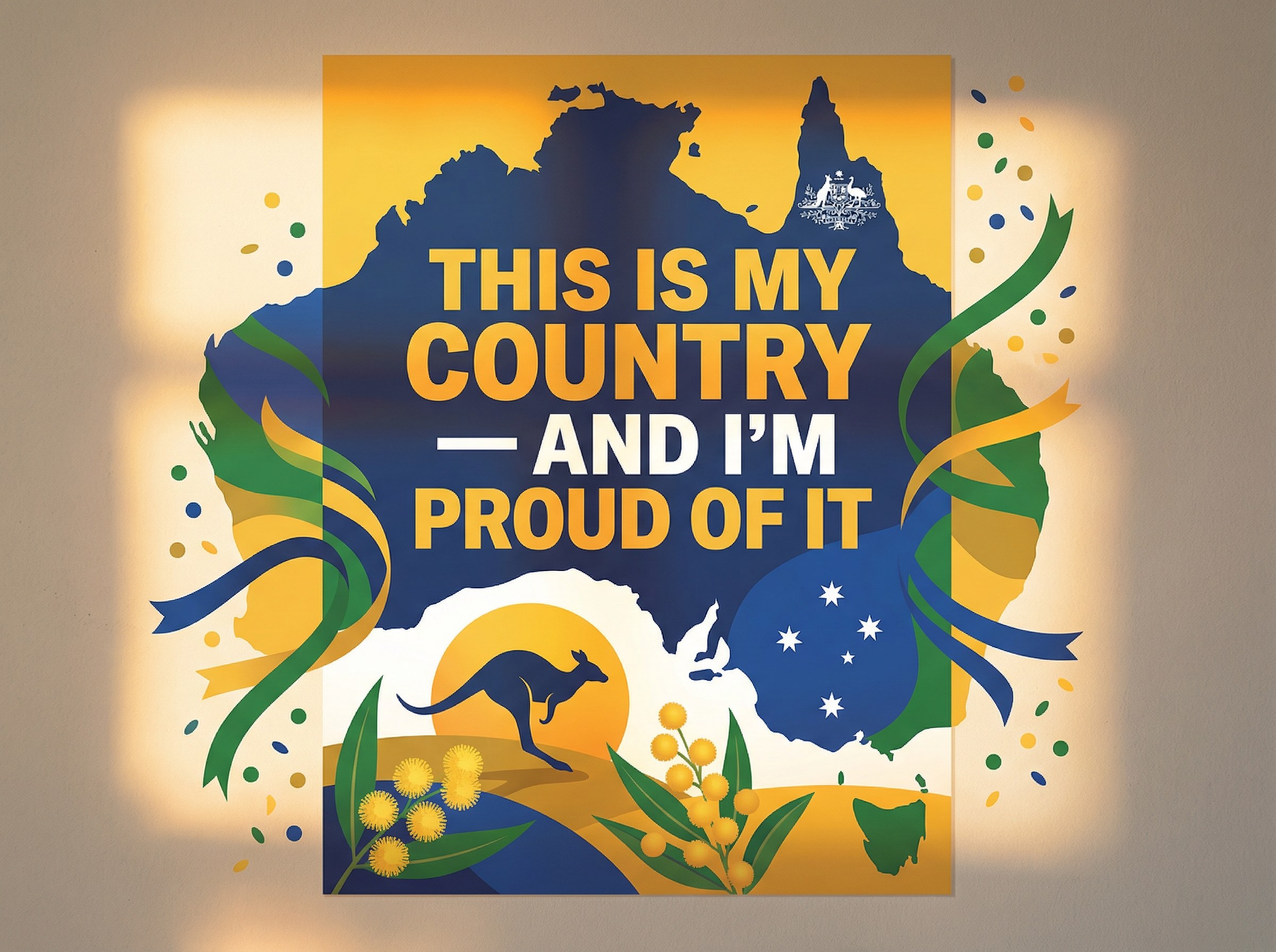 My Country Australia — This Is My Country And I'm Proud Of It — Patriotic sign